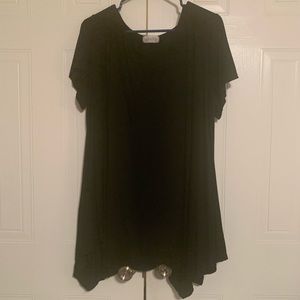 Black tunic top